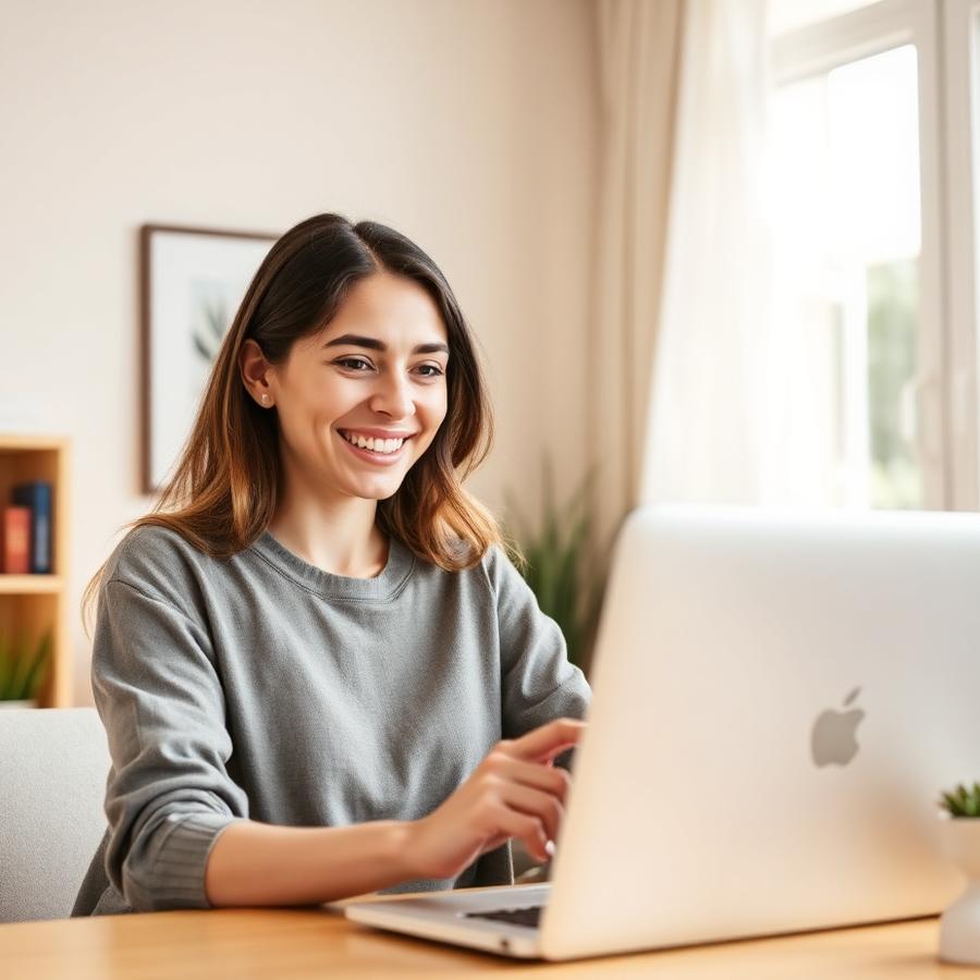 Tutor on a video call, explaining